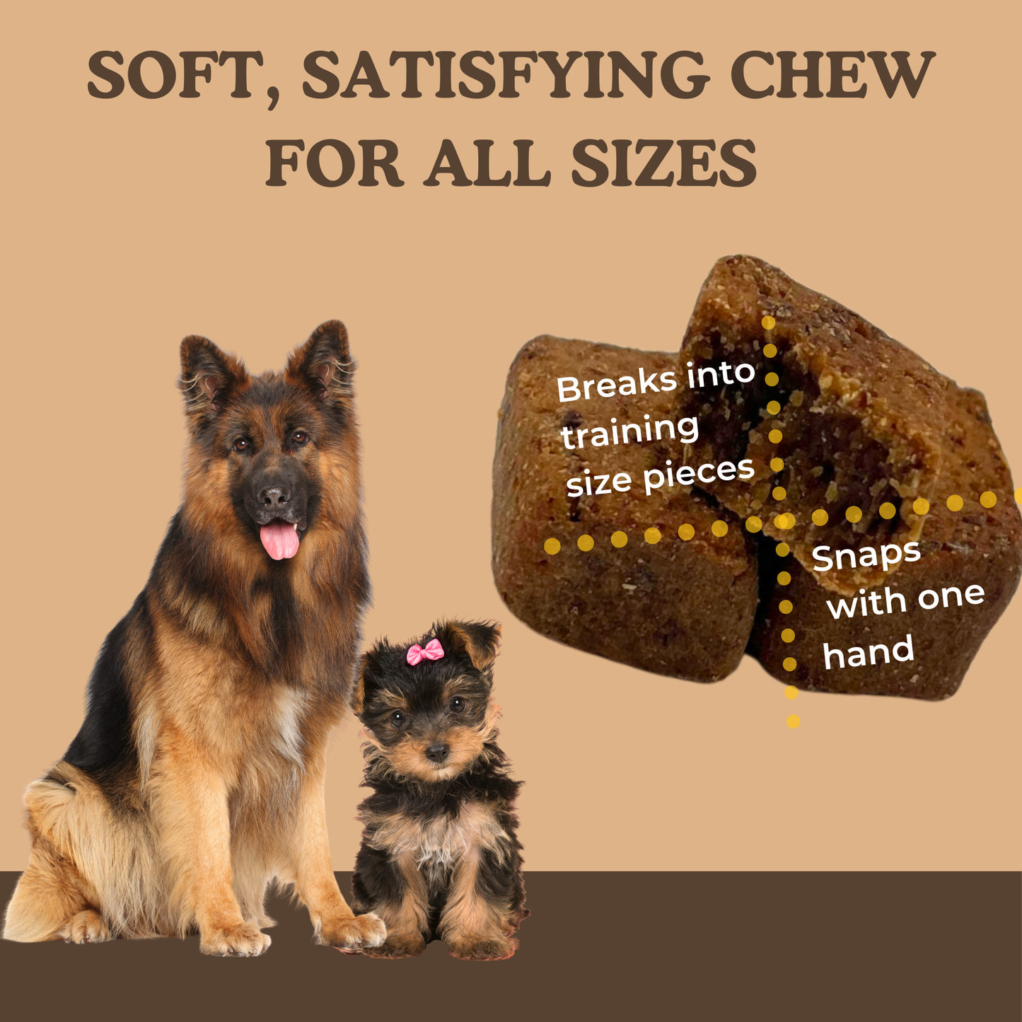 Toast of the Town - Peanut Butter & Blueberry Dog Hip & Joint Chews with Glucosamine 5oz