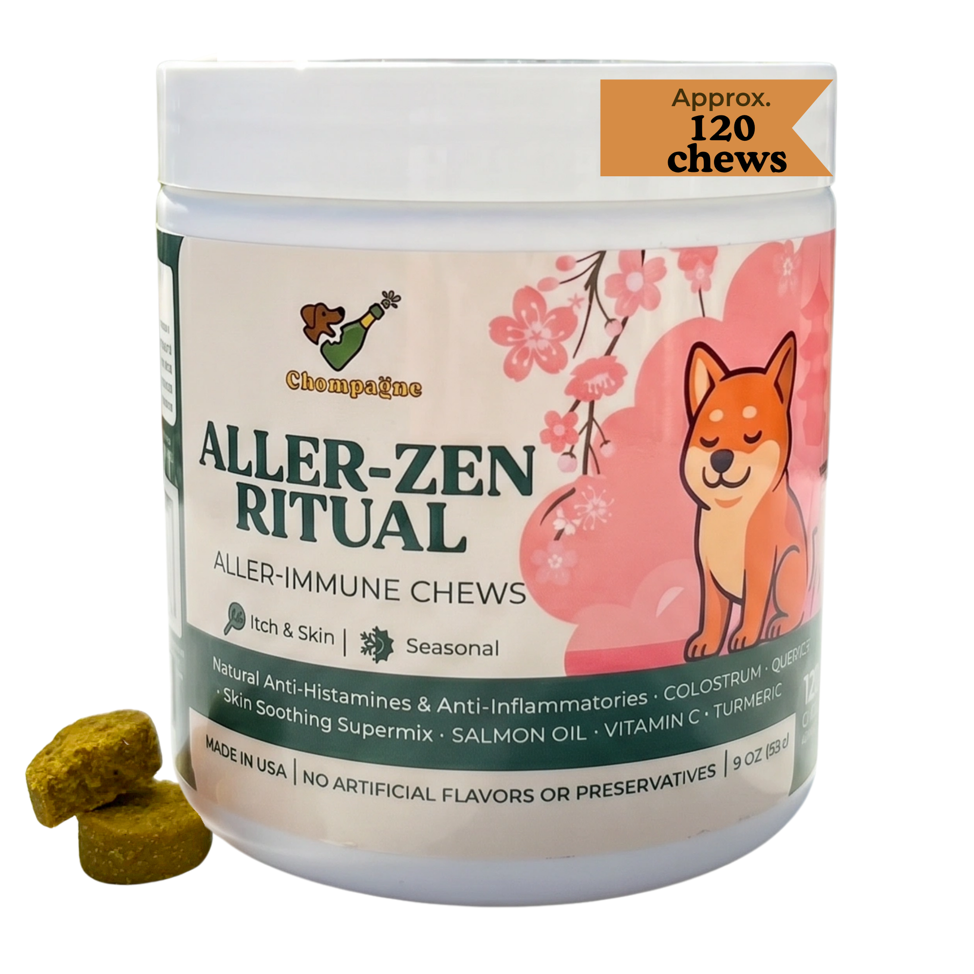 Aller-Zen Ritual - Dog Allergy and Immunity Chews 9oz