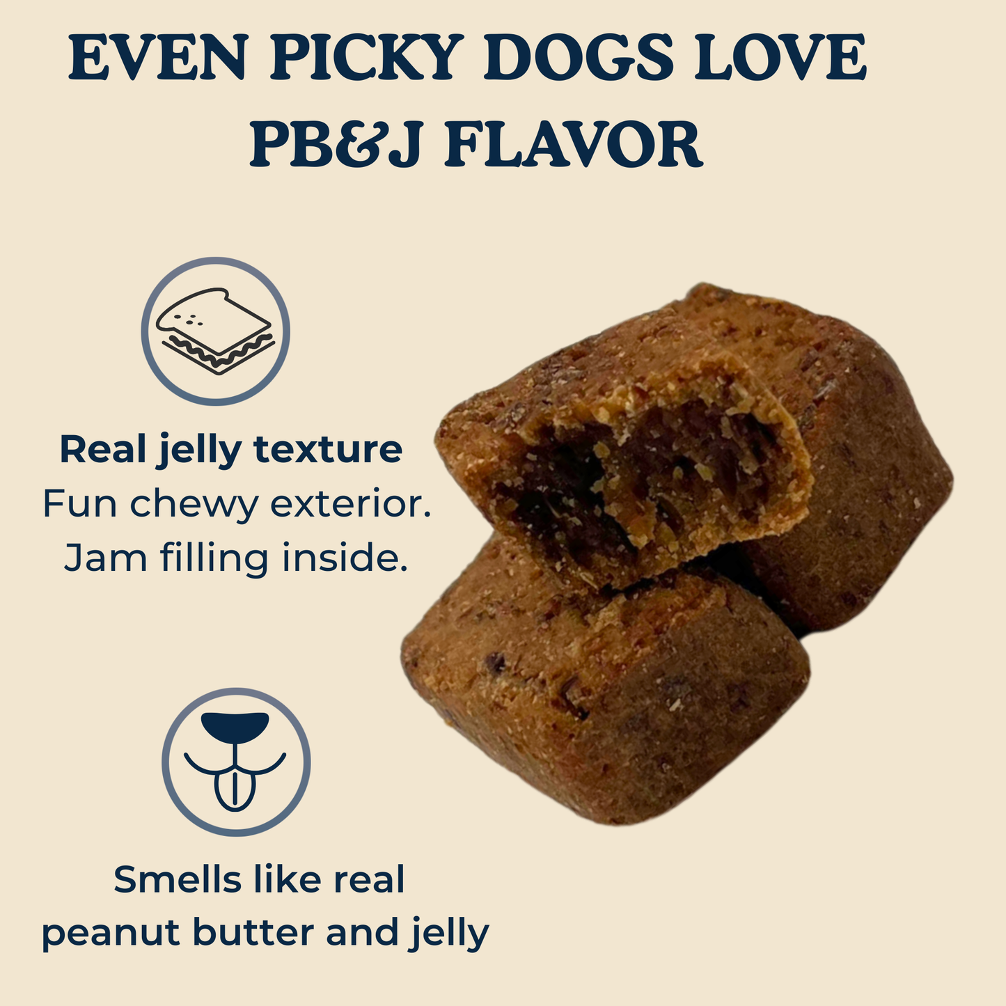 Toast of the Town - Peanut Butter & Blueberry Dog Hip & Joint Chews with Glucosamine 5oz